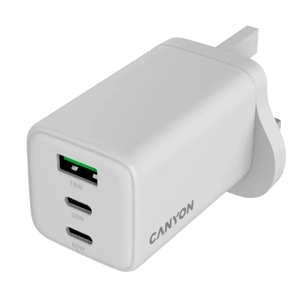 Canyon Charger CU65ACC GaN 65W UK White - Image 2