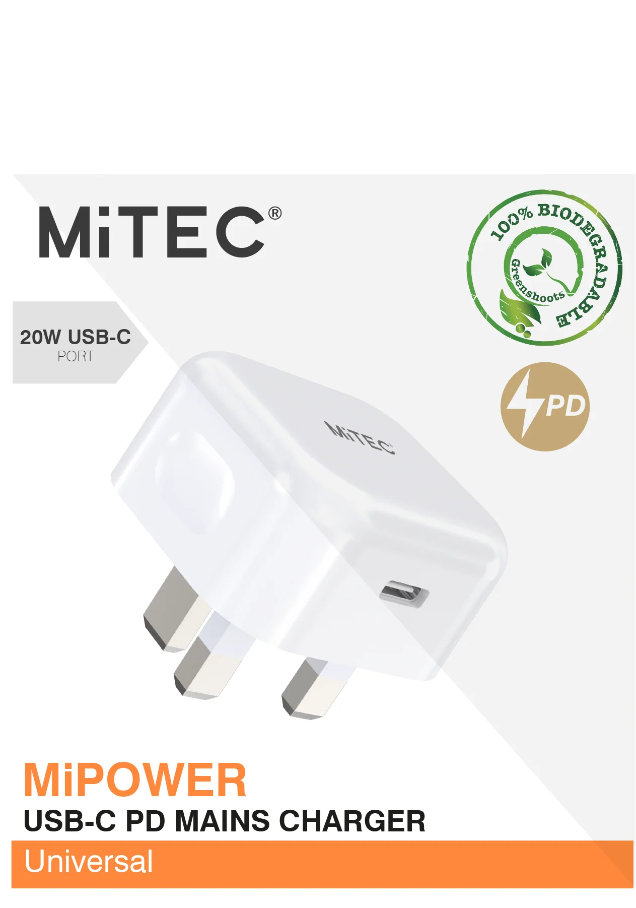 MiTEC MiPOWER 20w Mains Charger - Image 4