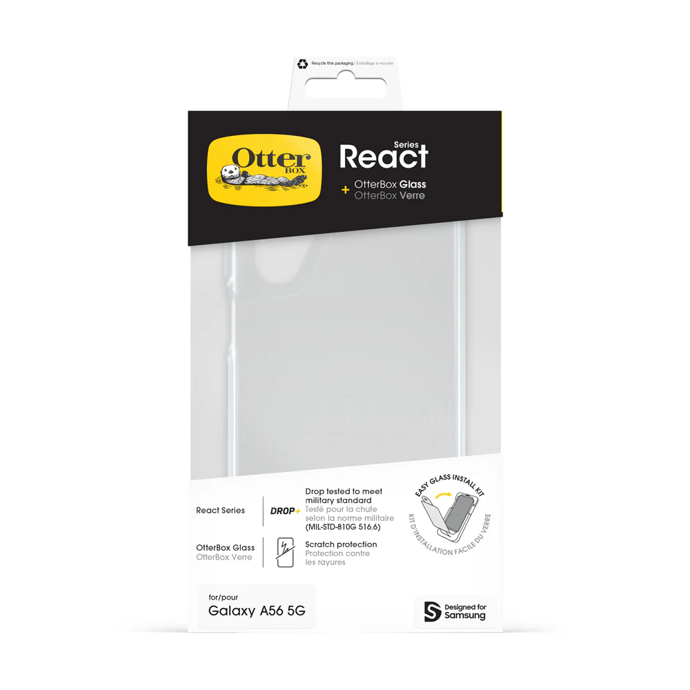 Otterbox Samsung A56 Kit Clear React & Glass
