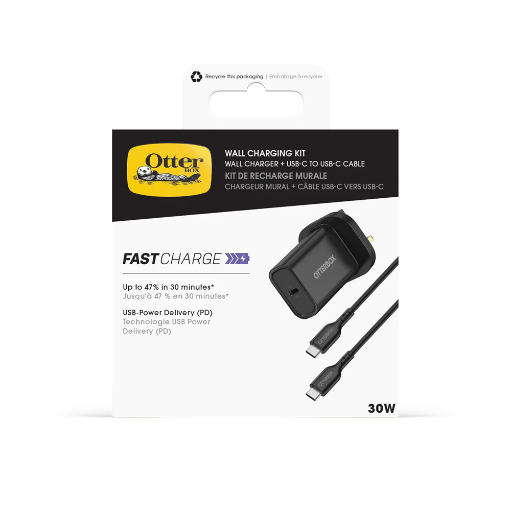 OtterBox USB-C Wall Charger Bundle Black - Image 5