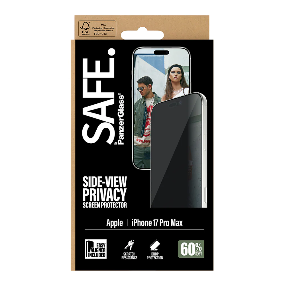 SAFE Privacy Glass for iPhone 17 Pro Max Ultra Wide Fit w/Aligner - Image 3