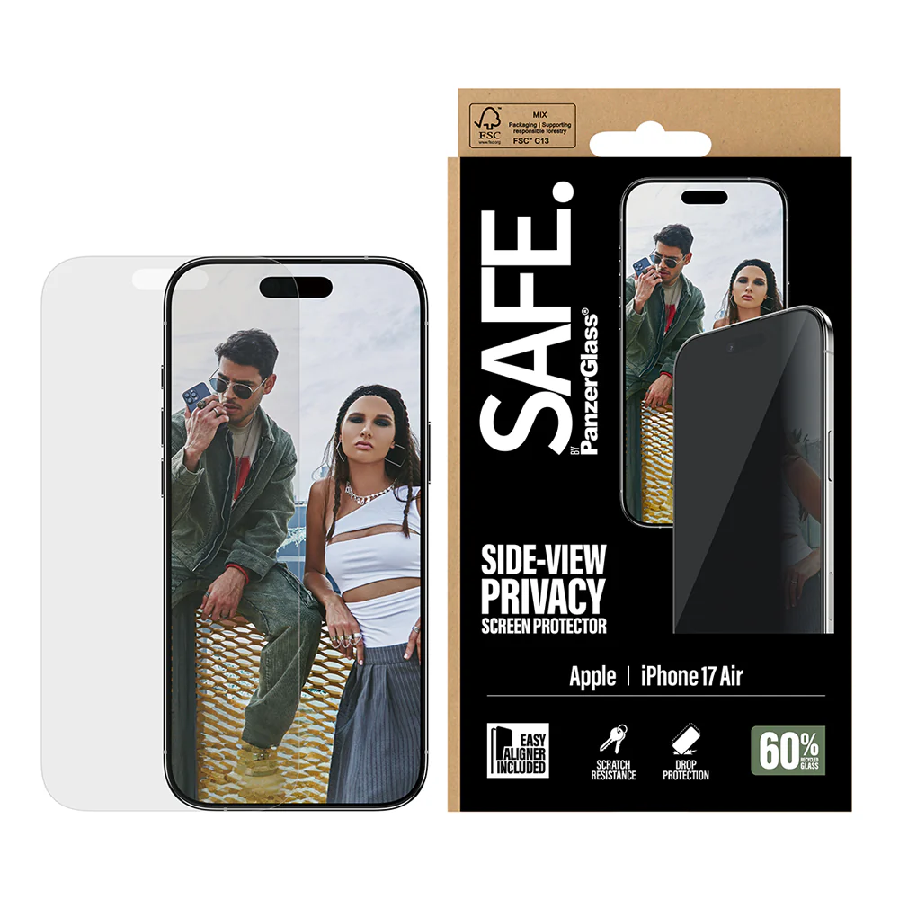 SAFE Privacy Glass for iPhone Air Ultra Wide Fit w/Aligner - Image 2